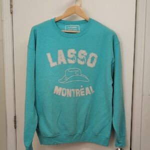 BLUE  LASSO SWEATSHIRT SIZE LARGE